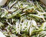 水菜サラダ風☆水菜ともずく酢の和え物作り方3写真