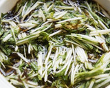 水菜サラダ風☆水菜ともずく酢の和え物作り方3写真