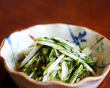 水菜サラダ風☆水菜ともずく酢の和え物作り方4写真