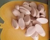 給料日前に！魚肉ソーセージとキャベツで！作り方1写真