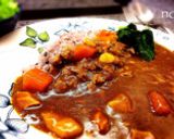 黒米のチキン＆ポークカレー 彩り法蓮草作り方9写真
