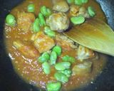 鶏肉と空豆のトマト煮作り方4写真