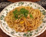 簡単旨い♪チキンパプリカの柚子胡椒パスタ作り方6写真
