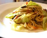 春キャベツと桜エビの簡単チョイ和風パスタ作り方14写真