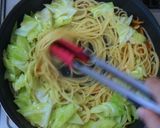 春キャベツと桜エビの簡単チョイ和風パスタ作り方13写真