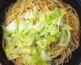春キャベツと桜エビの簡単チョイ和風パスタ作り方12写真