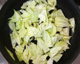 春キャベツと桜エビの簡単チョイ和風パスタ作り方3写真