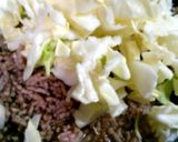 春キャベツとひき肉バター醤油～作り方3写真
