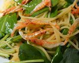 サラダほうれん草と桜えびの和風春パスタ作り方5写真
