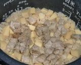 ＊筍と豚肉の炊き込みごはん＊作り方6写真