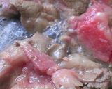 春キャベツと新玉葱牛すき釜玉うどん作り方5写真