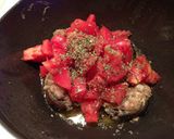 ルクエでトマトたっぷりしいたけの肉詰作り方7写真