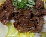 春キャベツと新玉葱牛すき釜玉うどん作り方10写真