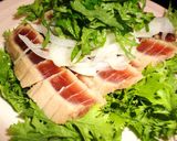 わさび菜とマグロのたたきサラダ作り方6写真