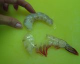 エビ茄子いんげん作り方1写真