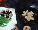 エビ茄子いんげん作り方4写真
