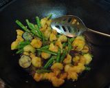 エビ茄子いんげん作り方6写真