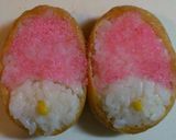 キャラ弁☆簡単マイメロちゃん稲荷寿司★作り方3写真