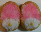 キャラ弁☆簡単マイメロちゃん稲荷寿司★作り方3写真
