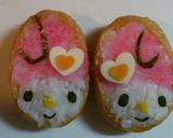 キャラ弁☆簡単マイメロちゃん稲荷寿司★作り方4写真