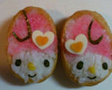 キャラ弁☆簡単マイメロちゃん稲荷寿司★作り方4写真