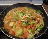 冷凍ホタテとシメジのトマトパスタ作り方5写真