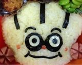 アンパンマンキャラ弁*クリームパンダ*作り方8写真