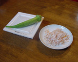 納豆とオクラ、小エビのあえものでござーい作り方1写真