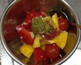 レンジで簡単栄養パプリカトマトのイタリア作り方4写真