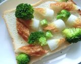 ブロッコリー×竹輪の塩昆布カレートースト作り方3写真
