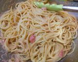 混ぜるだけ!うに明太子とレモンのパスタ作り方3写真