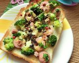魚ニソ×ブロ ガーリック塩昆布トースト作り方6写真