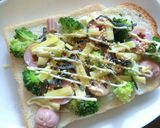 魚ニソ×ブロ ガーリック塩昆布トースト作り方5写真