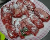 のらぼう菜の肉巻き♡作り方3写真