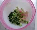 水菜とかまぼこのマヨゴマ合え作り方4写真