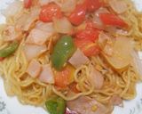 塩焼そばでトマト入り焼きそば作り方10写真