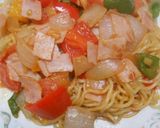 塩焼そばでトマト入り焼きそば作り方11写真