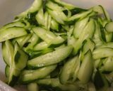きゅうりとわかめの酢の物作り方1写真