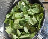 チンゲン菜と豚こまの炒めもの作り方3写真