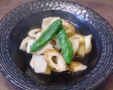 簡単！蓮根と竹輪の煮物作り方4写真