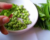 玄米のグリンピースご飯作り方1写真