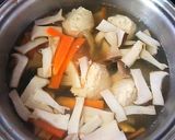 春雨入りふわふわ鶏団子の中華スープ作り方6写真