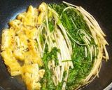 水菜と油揚げの煮浸し作り方3写真