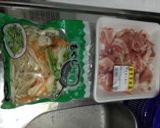 簡単男の野菜炒め(^^)作り方1写真