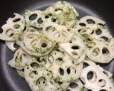 蓮根の青のり塩炒め作り方3写真