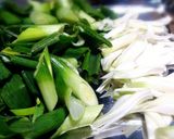 春だけ！葉たまねぎと鶏肉のさっと炒め！作り方1写真