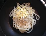 冷凍うどん＋しらすチーズで簡単節約ランチ作り方3写真