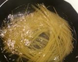 一人用にんにくしめじパスタ！作り方1写真