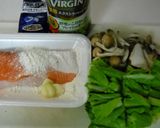 鮭のムニエル＆菜花の香り炒め作り方1写真