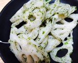 蓮根の青のり塩炒め作り方4写真